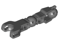 Hero Factory Arm / Leg with Ball Joint and Ball Socket and 2 Pin Holes 90615 Dark Bluish Gray N