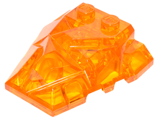 Wedge 4 x 4 Fractured Polygon Top, 64867 Trans-Orange U