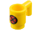 Minifigure, Utensil Cup with Black and Red X-Men Logo Pattern, 3899pb011  