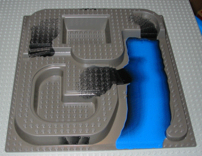 Baseplate, Raised 32 x 32 Three Level with Ogel Center Pattern, 6092pb02 Dark Gray U