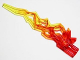 Hero Factory Weapon Accessory, Flame / Lightning Bolt with Axle Hole with Marbled Trans-Yellow Pattern, 11302pb01