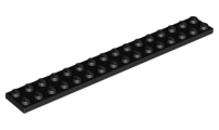 Plate 2 x 16, 4282 Black N
