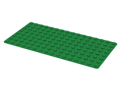 Плата LEGO Baseplate 8 x 16 3865 Green N