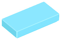 Tile 1 x 2, 3069 Medium Azure N