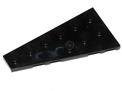 Деталь LEGO Клиновидная пластина Lego Wedge, Plate 6 x 3 Left 54384 Black U