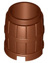 Container, Barrel 2 x 2 x 2, 2489 Reddish Brown U
