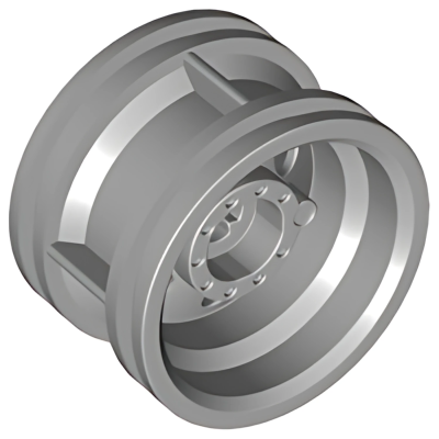 Деталь LEGO Wheel 30.4mm D. x 20mm with No Pin Holes and Reinforced Rim 56145 Light Bluish Gray U