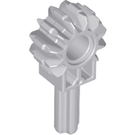 Technic, Arm with Gear 8 Tooth and 1.5L Axle, 24014 Light Bluish Gray U