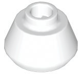 Cone 1 1/2 x 1 1/2 x 2/3 Truncated, 33492 White N