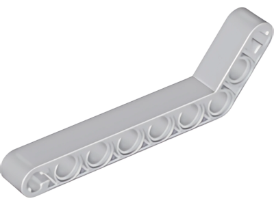 Деталь LEGO Technic, Liftarm, Modified Bent Thick 1 x 9 (7 - 3) 32271 (16616, 42160) Light Bluish Gray U