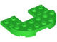 Plate, Round 4 x 6 x 2/3, Raised 2 x 6 and 2 x 2 Cutout, 89681  