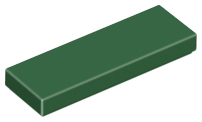 Tile 1 x 3, 63864 Dark Green N