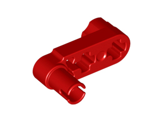Technic, Liftarm, Modified Crank / Pin 1 x 3 - Axle Holes, 33299 Red N