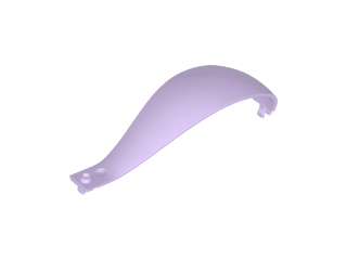 Panel 4 x 4 x 11 Curved Tapered with Clip at Each End, 18969 Lavender U