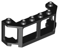 Window 2 x 6 x 2 Train Front / Boat, 17454 Black U