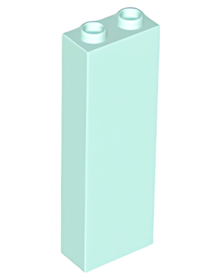 Деталь Lego Brick 1 x 2 x 5 - Blocked Open Studs or Hollow Studs 2454 Light Aqua U
