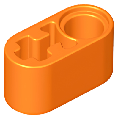 Деталь LEGO Technic, Liftarm Thick 1 x 2 - Axle Hole 60483 Orange N
