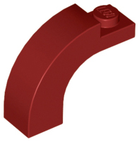 Arch 1 x 3 x 2 Curved Top, 6005 Dark Red U