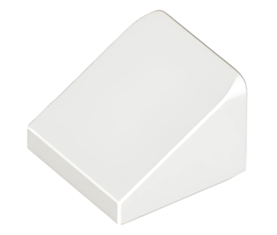 Деталь LEGO Slope 30 1 x 1 x 2/3 54200 White U