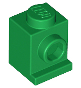 Brick, Modified 1 x 1 with Headlight, 4070 Green N