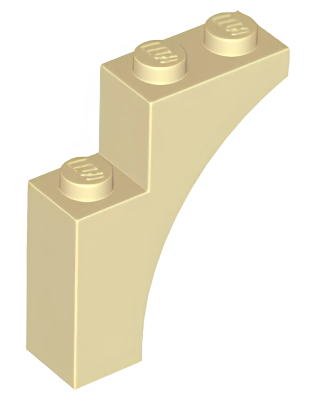 Деталь 13965 Lego Арка Arch 1 x 3 x 3 13965 Tan U
