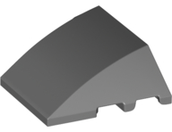 Wedge 4 x 3 Triple Curved No Studs, 64225 Dark Bluish Gray U