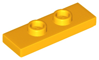 Plate, Modified 1 x 3 with 2 Studs (Double Jumper), 34103 Bright Light Orange U