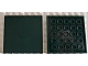 Tile 6 x 6 with Bottom Tubes, 10202 Dark Green U