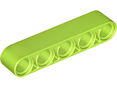 Деталь LEGO Technic, Liftarm Thick 1 x 5 32316 Lime N