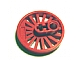 Train Wheel RC, Spoked with Technic Axle Hole and Counterweight, 30 mm D. (Blind Driver), 85489a Red U