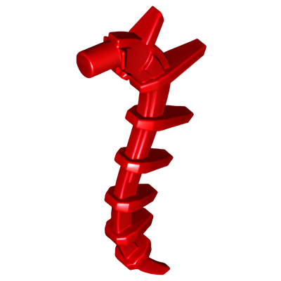 Деталь LEGO Растение 55236 Lego Plant Vine Seaweed / Appendage Spiked / Bionicle Spine U Red