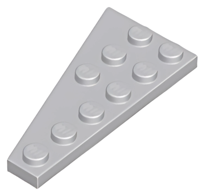 Деталь LEGO Клиновидная пластина Lego Wedge, Plate 6 x 3 Right 54383 Light Bluish Gray U