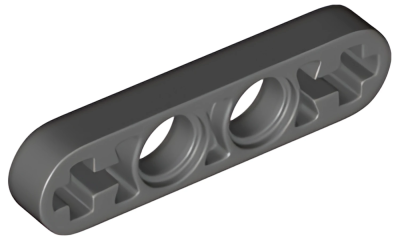 Деталь LEGO Technic, Liftarm Thin 1 x 4 - Axle Holes 32449 63782 Dark Bluish Gray U