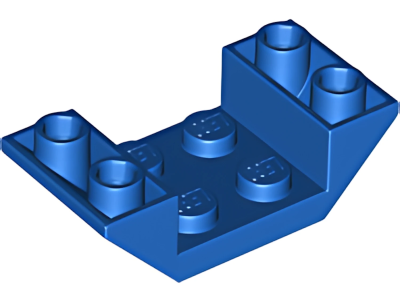 Деталь LEGO Lego Slope, Inverted 45 4 x 2 Double with 2 x 2 Cutout 4871 Blue U