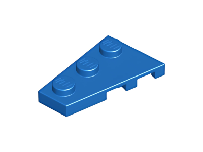 Деталь LEGO Wedge, Plate 3 x 2 Left 43723 Blue U