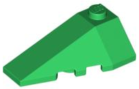 Wedge 4 x 2 Triple Left, 43710 Green N