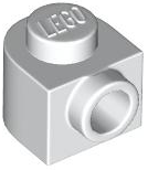 Brick, Round 1 x 1 x 2/3 Half Circle Extended with Stud on Side, 3386
