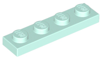 Plate 1 x 4, 3710 Light Aqua N