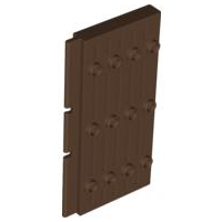Door 1 x 5 x 7 1/2 Stockade, 30223 Brown U