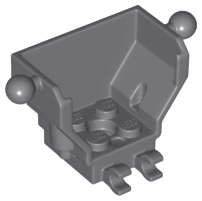 Деталь Lego Cockpit 4 x 2 x 3 with Pin Hole, 2 Clips, and Tow Ball on Sides 27168