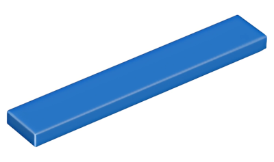 Деталь LEGO Tile 1 x 6 6636 (75702) Blue U