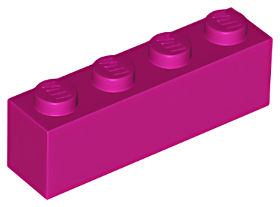 Кирпич LEGO Brick 1 x 4 3010 (6146) Magenta U