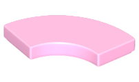 Tile, Round Corner 2 x 2 Macaroni, 27925 Bright Pink N