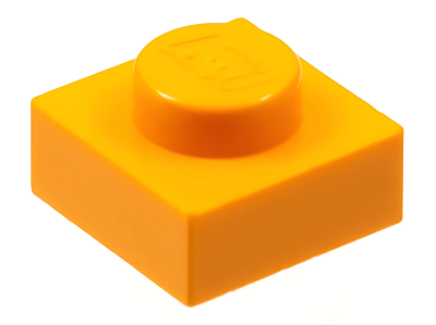 Деталь LEGO Plate 1 x 1 3024 (28554, 30008) Medium Orange U