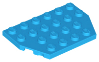 Wedge, Plate 4 x 6 Cut Corners, 32059 Dark Azure N
