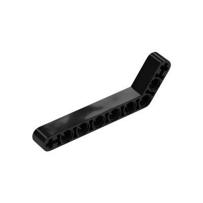 Деталь LEGO Technic, Liftarm, Modified Bent Thick 1 x 9 (7 - 3) 32271 (16616, 42160) Black U