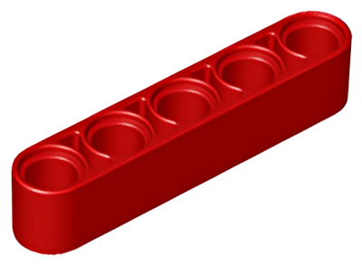Деталь LEGO Technic, Liftarm Thick 1 x 5 32316 Red N