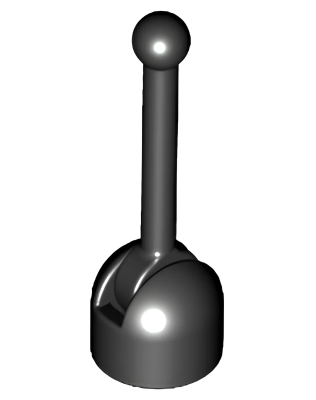 Деталь Lego Антенна Antenna Small Base with Black Lever (4592 / 4593) 4592c02, 73587c02 Black U