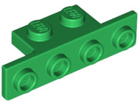 Скоба Lego Bracket 1 x 2 - 1 x 4 with Rounded Corners at the Bottom 28802 Green N