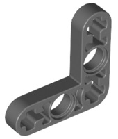 Technic, Liftarm, Modified Bent Thin L-Shape 3 x 3, 32056 Dark Bluish Gray N